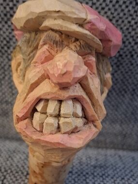 Spit N Whittle Wood Cork Stopper Four Putt Frank